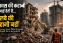 Construction debris and demolition waste beside new urban development projects