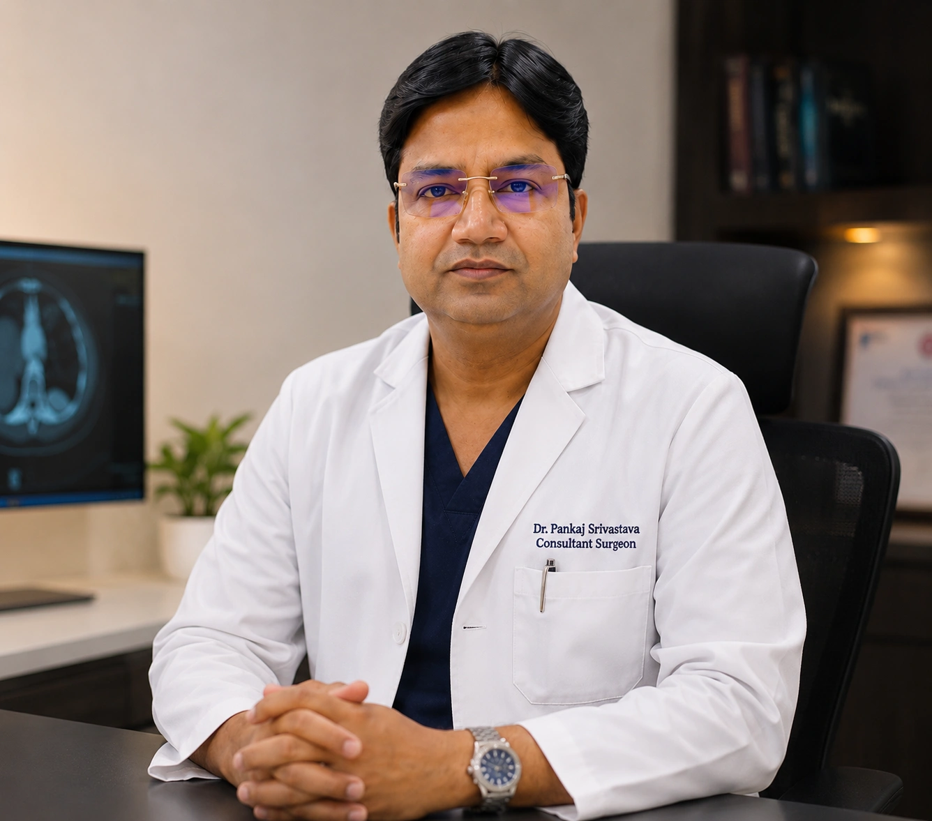 Dr. Pankaj Srivastava, Consultant Surgeon, sharing expert medical insights