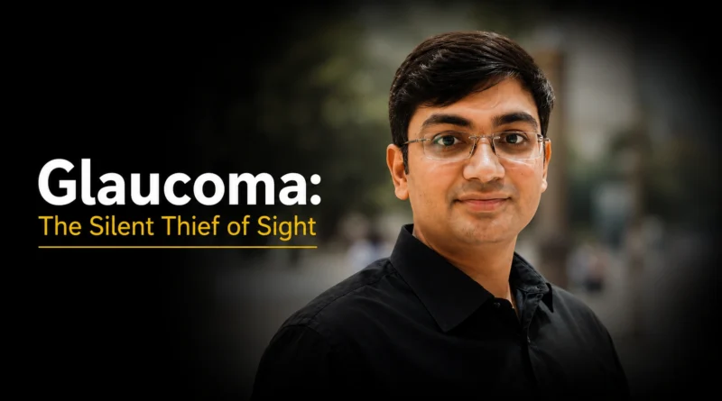 Dr Rishi Sethi highlighting glaucoma awareness and the importance of early detection to prevent vision loss.