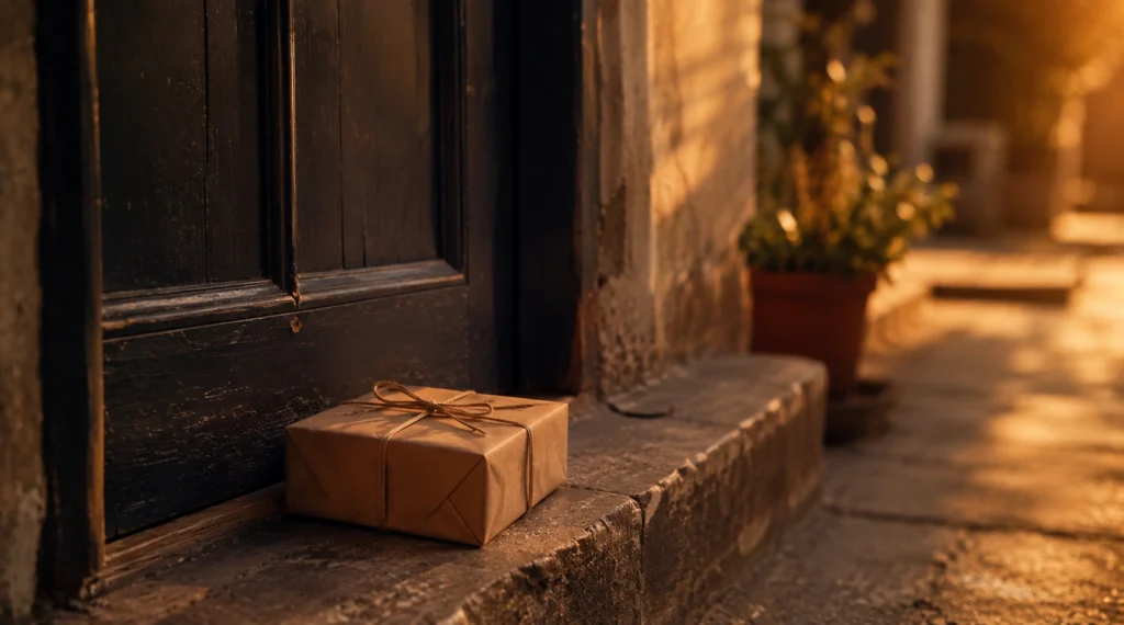 Anonymous birthday gift left outside a house in Kagaz Ka Ghar Part 2