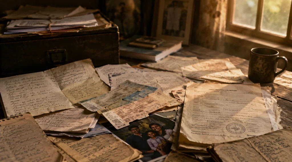 Old search documents and family records preserved after Vivaan disappeared