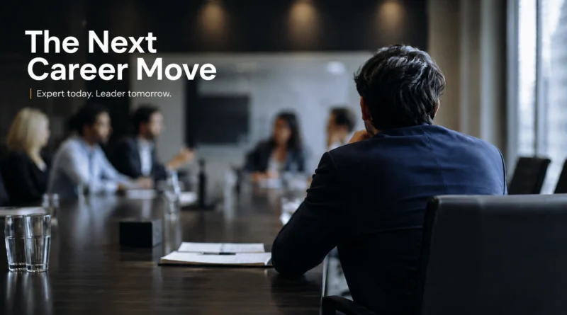 Professional sitting quietly at a conference table while colleagues discuss business strategy
