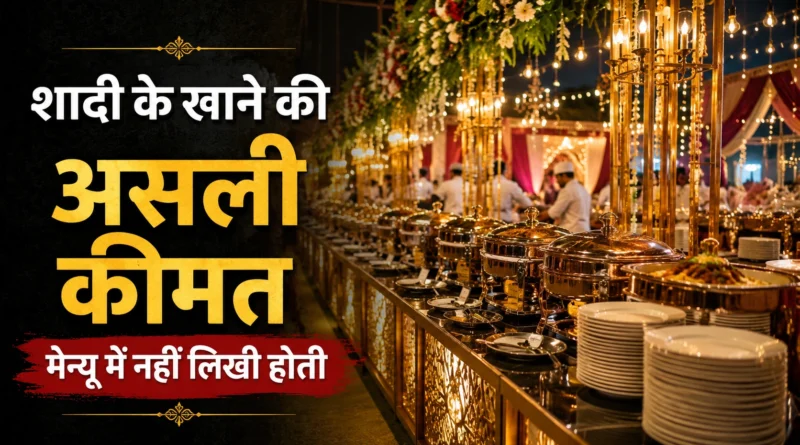 Indian wedding buffet setup highlighting the hidden business behind wedding catering operations