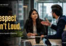 Young professionals in a workplace meeting discussing respectfully while practicing Assertive Communication.