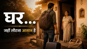 Emotional homecoming story showing a young man returning to his village as his mother welcomes him with love.