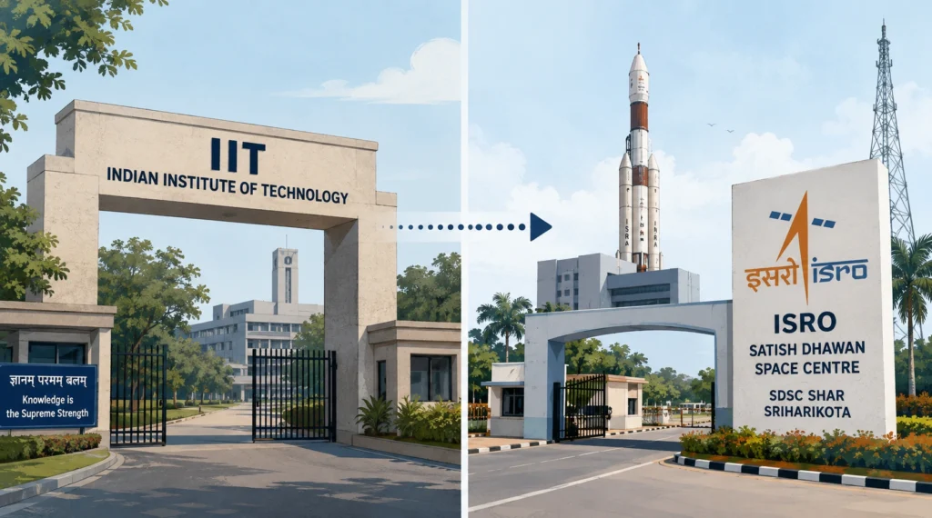 IIT and ISRO career pathways comparison