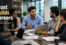 Young Indian professionals collaborating in a modern office meeting, representing workplace habits, trust and long-term career growth.
