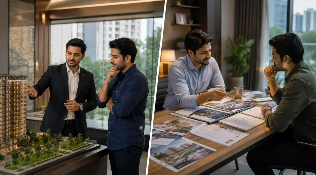 Difference between a property consultant and salesperson