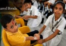 DPS Kashi students celebrating Raksha Bandhan with children at Bal Grih in Babatpur