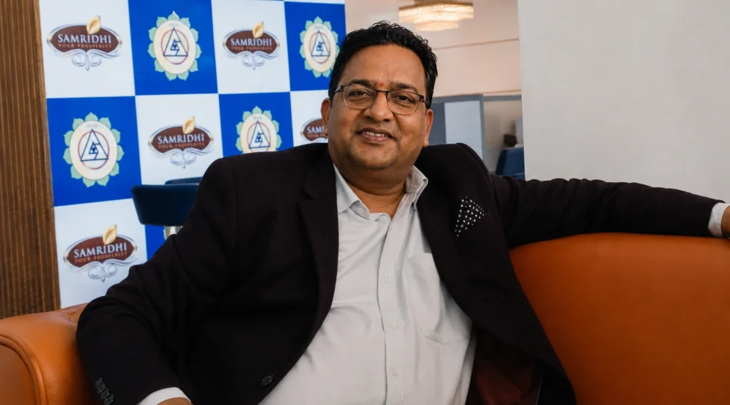 Kunal Gaurav at his workplace after establishing himself as a trusted real estate consultant.