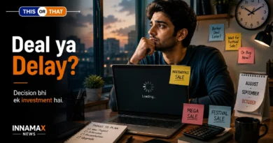 A buyer wondering whether to purchase a laptop now or wait for the next festival sale.