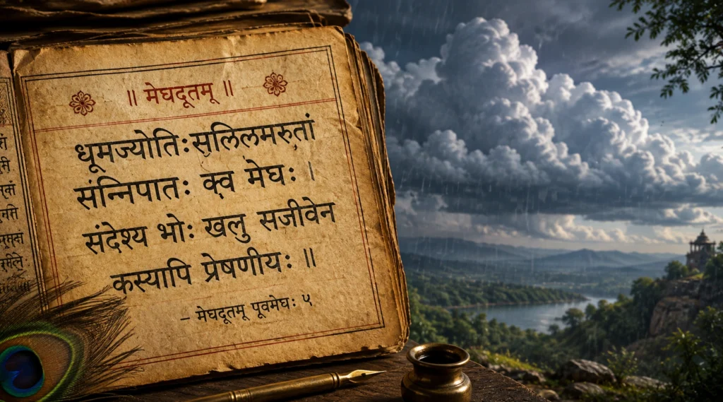 मेघदूत का धूमज्योतिःसलिलमरुतां श्लोक
