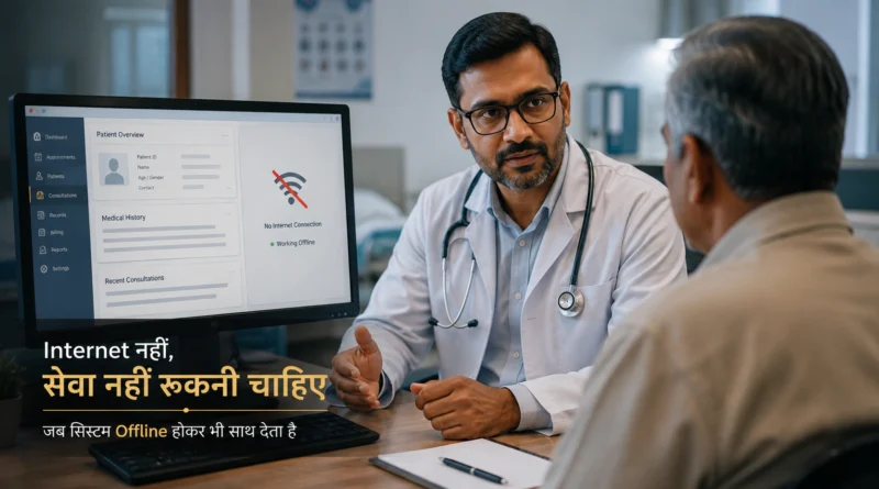 Offline Hospital Software keeping healthcare work running without Internet