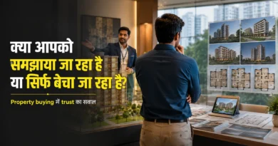 Property खरीदते समय सामने वाला आपको समझा रहा है या बेच रहा है? Property buyer deciding between guidance and sales pressure