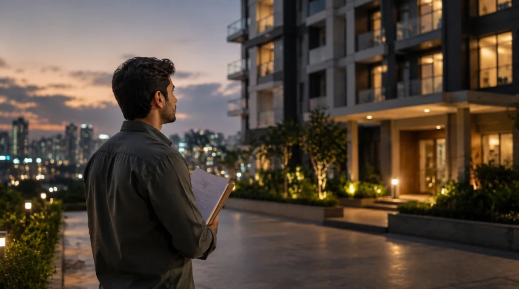 Buyer reflecting on a major property decision