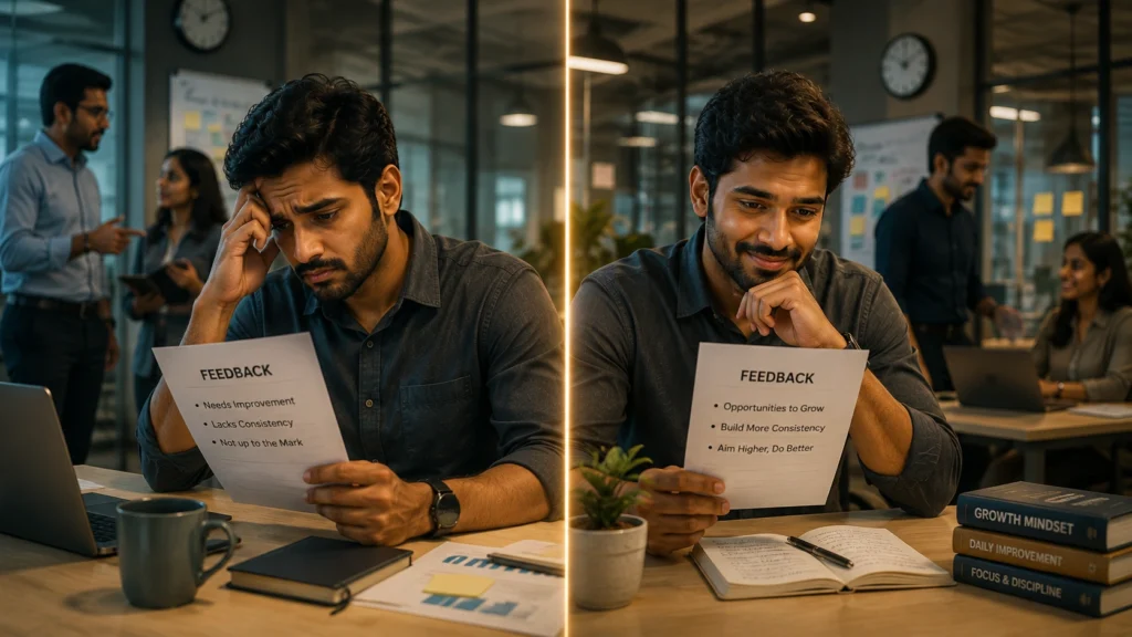 Same feedback can create different emotional reactions depending on perception