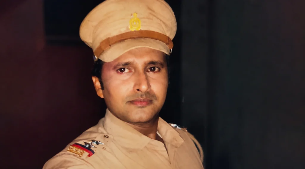 Tilak Raj Mishra in an acting role during his theatre career