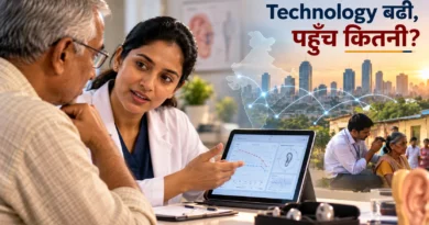 Audiologist patient-centric hearing care समझाते हुए