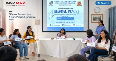 Students Global Peace Summit, Cyber Security और Global Peace पर चर्चा Students participating in Global Peace Summit at Vasant College for Women Varanasi